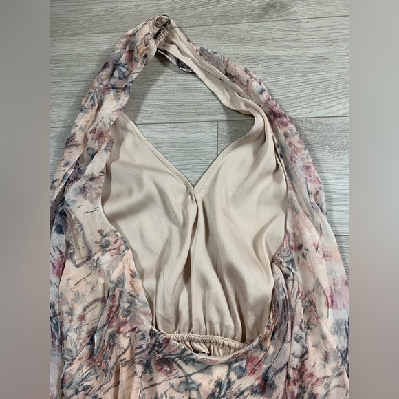 Haute Hippie Silk Ginny Floral Halter Mini Dress - Picture 6 of 14